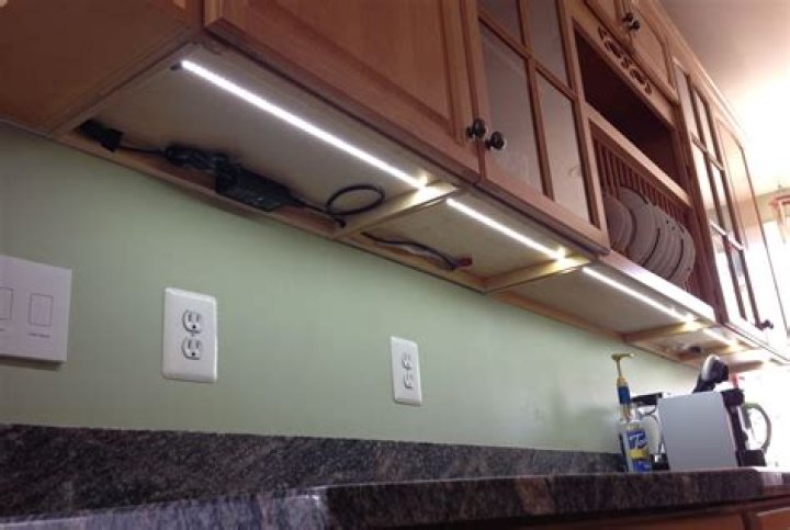 How do you hardwire under cabinet LED strip lights?