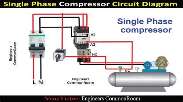 How do you ohm out a single phase compressor?