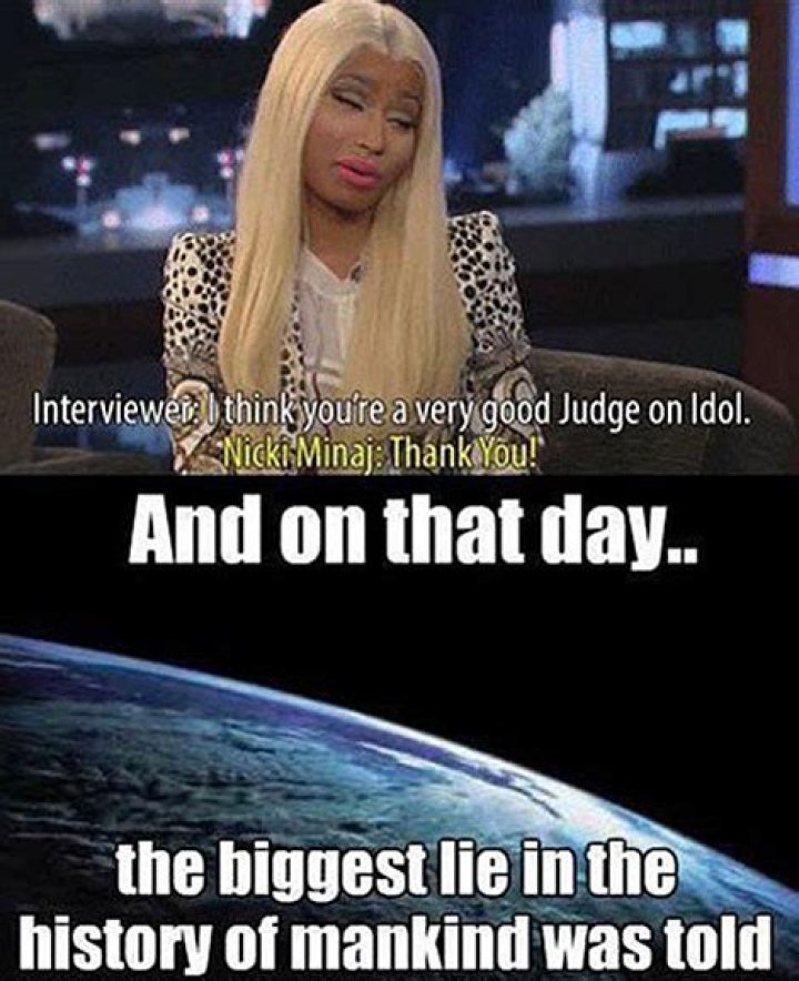 Nicki Minaj jokes around at the Harpers Bazaar event prior to her confrontation with Cardi B