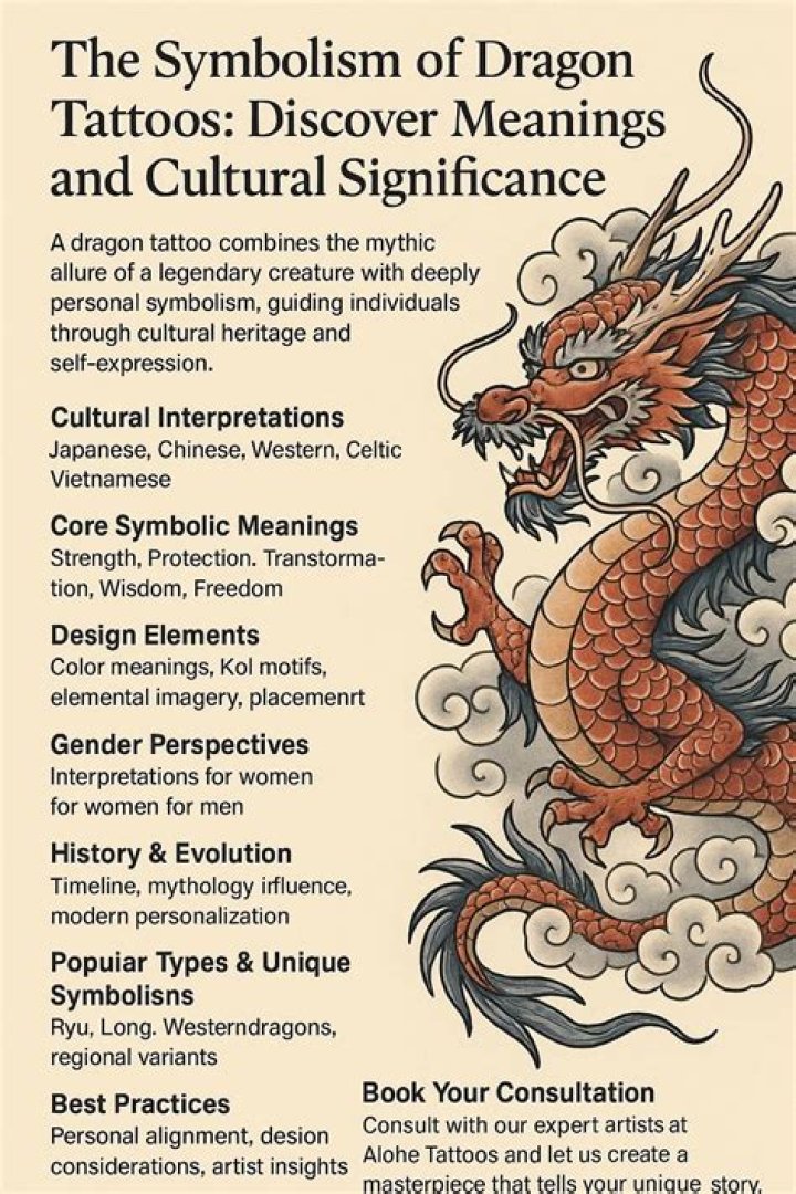 What does a dragon on a cross mean?
