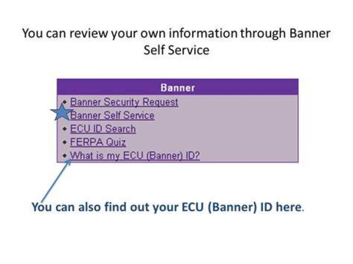 What is my ECU banner ID?