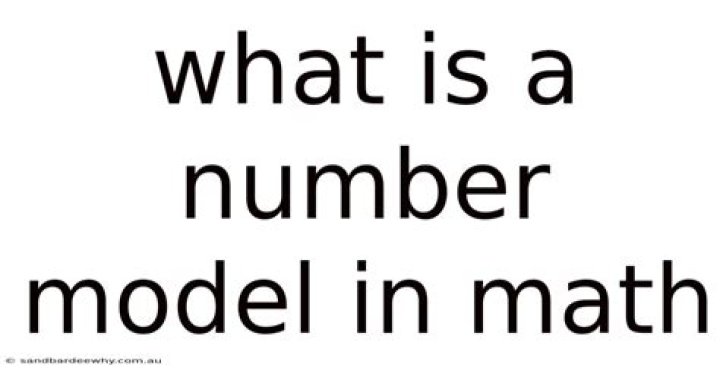 What is number model in math?