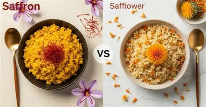 What is the difference between safflower and saffron?
