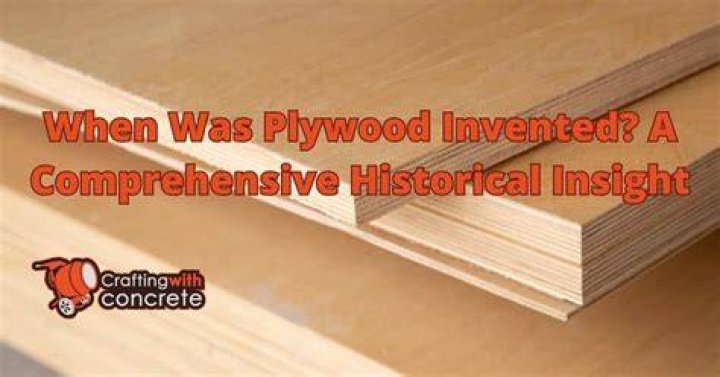 When was plywood invented UK?